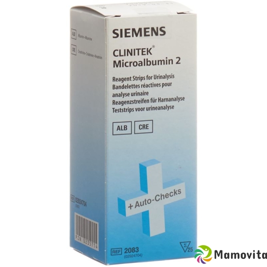 Clinitek microalbumin two reagent strips for urinalysis 25 pcs buy online