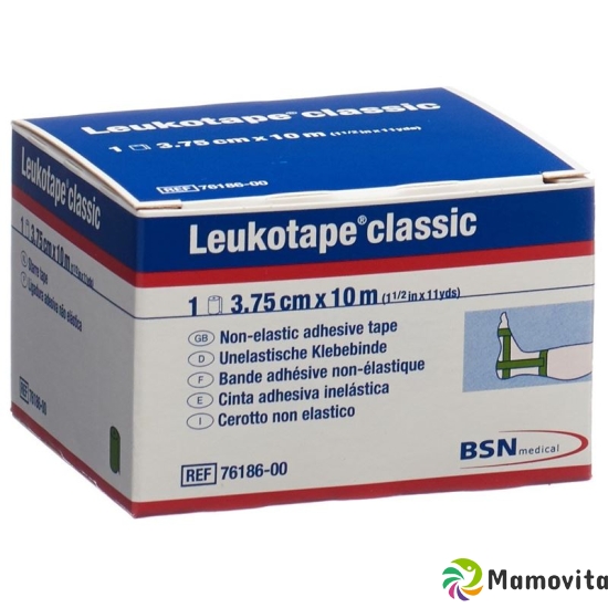 Leukotape Classic unelastische Klebebinde 10m x 3.75cm Grün buy online