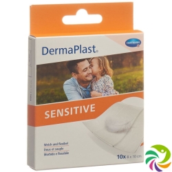 Dermaplast Sensitive Quick Bandage White 8x10cm 10 Pieces