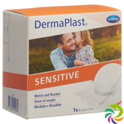 Dermaplast Sensitive Quick Bandage White 6cmx5m Roll