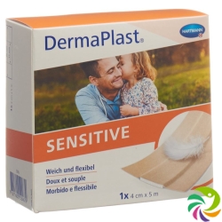 Dermaplast Sensitive Quick Bandage Skin-Coloured 4cmx5m Roll