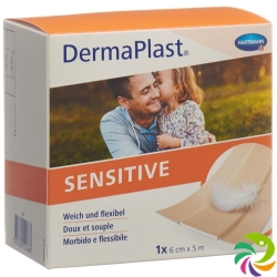 Dermaplast Sensitive Quick Bandage Skin-Coloured 6cmx5m Roll