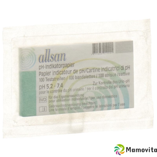 Allsan pH indicator paper 5.2-7.4 100 pcs buy online