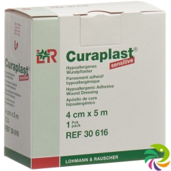 Curaplast wound dressing 4cmx5m skin colored roll