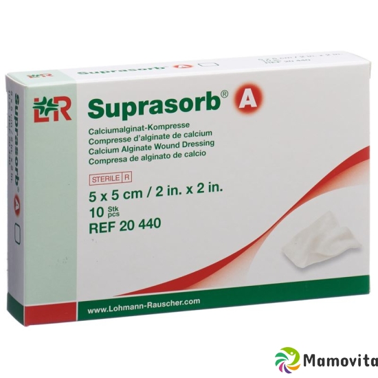 Suprasorb A Calcium Alginat Kompressen 5cmx5cm 10 Stück buy online