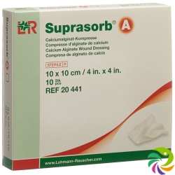 Suprasorb A Calcium Alginat Kompresse 10cmx10cm 10 Stück