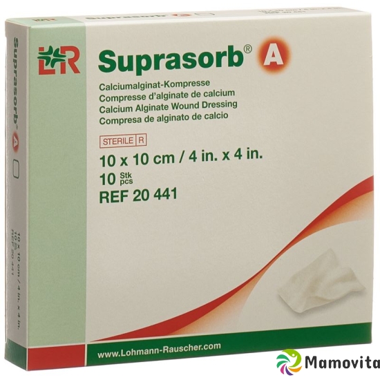 Suprasorb A Calcium Alginat Kompresse 10cmx10cm 10 Stück buy online