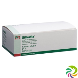 Silkafix Heftpflast 1.25cmx9.2m Weiss Rolle 24 Stück