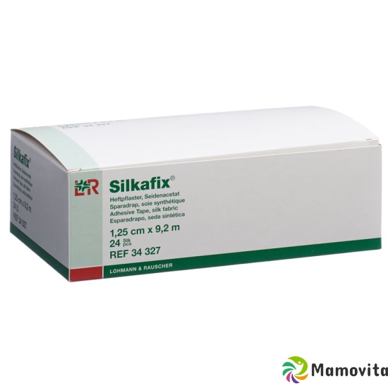 Silkafix Heftpflast 1.25cmx9.2m Weiss Rolle 24 Stück buy online