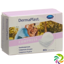 DermaPlast Gazekompressen 4x6cm 80 Stück