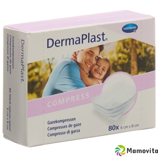 DermaPlast Gazekompressen 6x8cm 80 Stück buy online