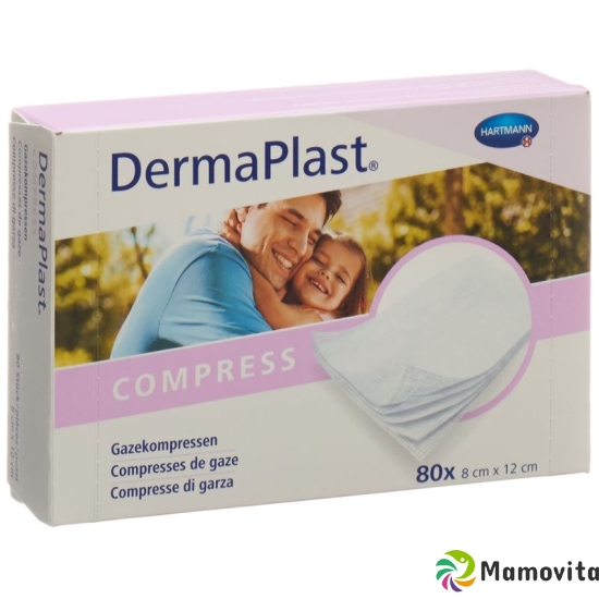 DermaPlast Gazekompressen 8x12cm 80 Stück buy online