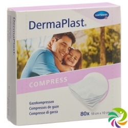 DermaPlast Gazekompressen 10x10cm 80 Stück