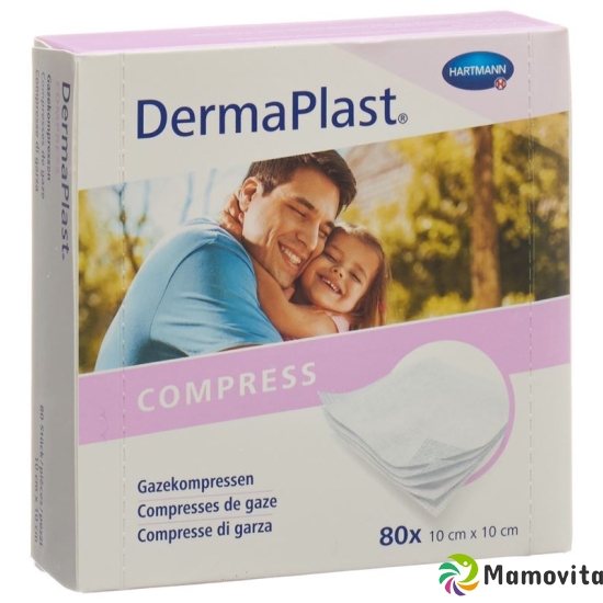 DermaPlast Gazekompressen 10x10cm 80 Stück buy online