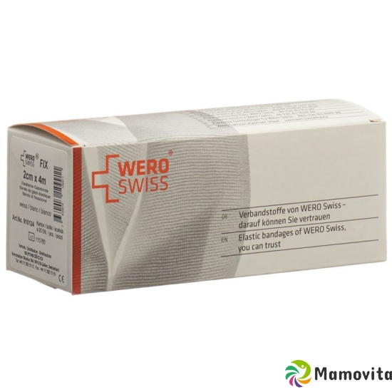 Wero Fix Elastische Gazebinde 4mx2cm Weiss 20 Stück buy online