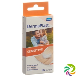 Dermaplast Sensitive 4cmx10cm 10 Pflaster