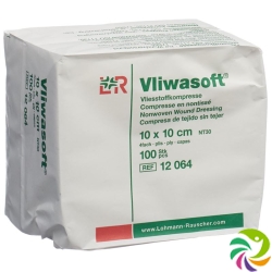 Vliwasoft Nw Kompresse 8 10x10cm 4-fach Beutel 100 Stück