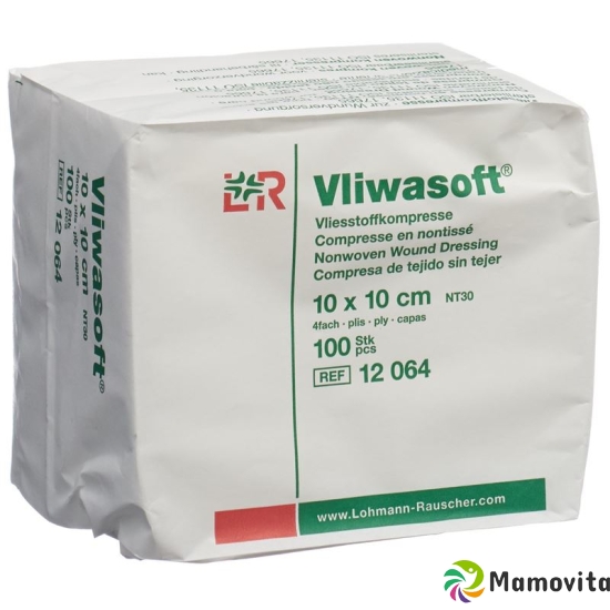 Vliwasoft Nw Kompresse 8 10x10cm 4-fach Beutel 100 Stück buy online