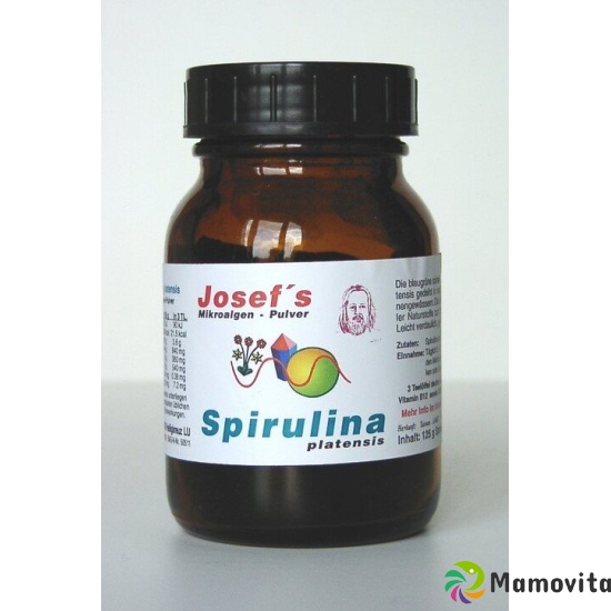 Spirulina Plat Josefs Pulver Glas 125g buy online