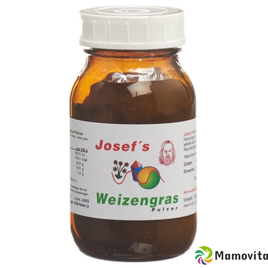 Weizengras Josefs Pulver Glas 100g buy online