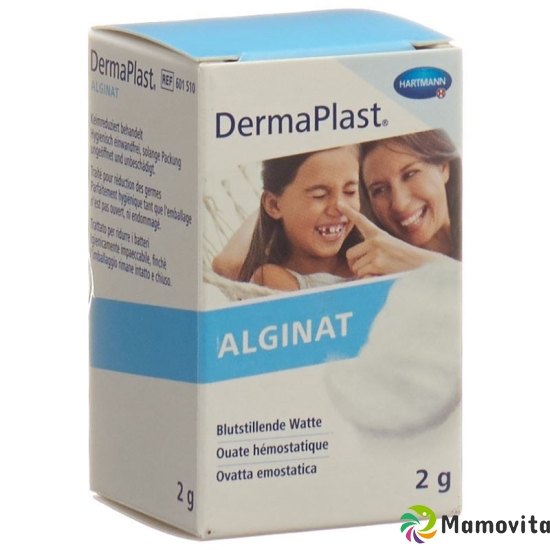 DermaPlast Alginat Blutstillende Watte Glas 2g buy online