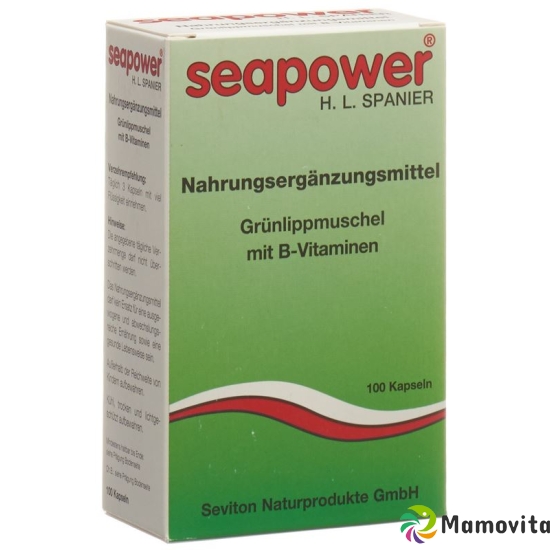 Seapower Grünlippmuschel mit B-Vitaminen Kapseln 100 Stück buy online