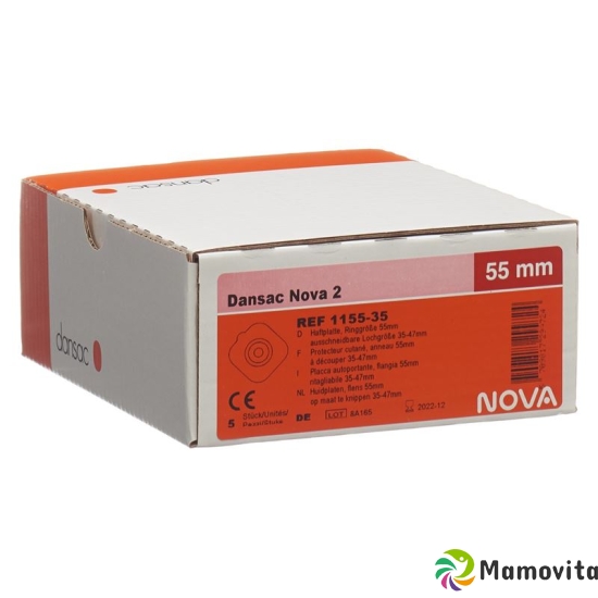 Dansac Nova 2 Basisplatten 55mm 35mm 5 Stück buy online