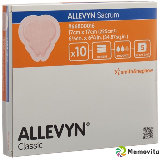 Allevyn Sacrum Wundverband 17x17cm 10 Beutel buy online