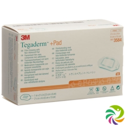 3M Tegaderm + Pad 6x10cm / Wundkissen 2.5x6cm 50 Stück