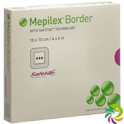 Mepilex Border Schaumverband 10x10cm Silik 5 Stück