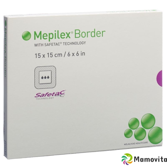 Mepilex Border Schaumverband 15x15cm Silik 5 Stück buy online