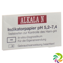 N Alkala indicator paper pH 5.2-7.4