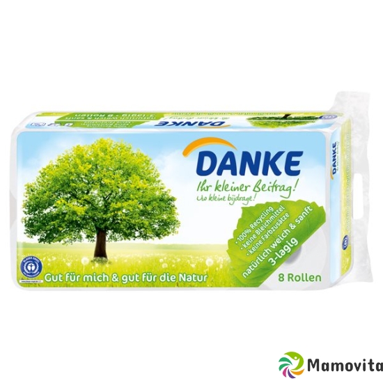 DANKE Toilettenpapier 3 Lagen 8 Rollen buy online