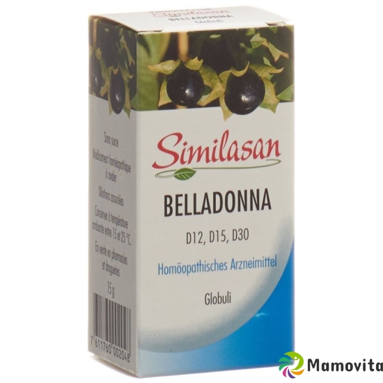 Similasan Belladonna D12/D15/D30 Globuli 15g buy online