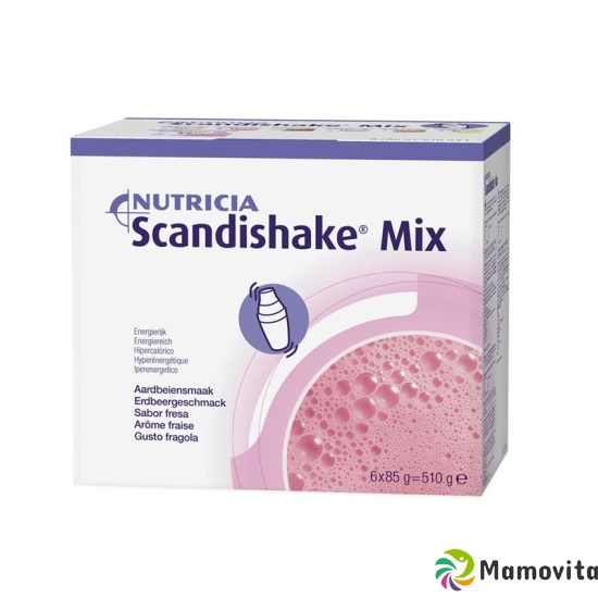 Scandishake Mix Pulver Erdbeere 6x 85g buy online