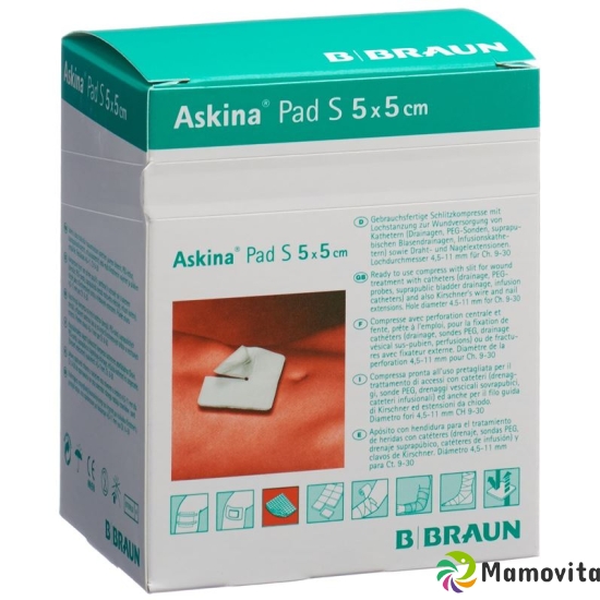 Askina Pad S Schlitzkompresse 5cmx5cm 30 Stück buy online