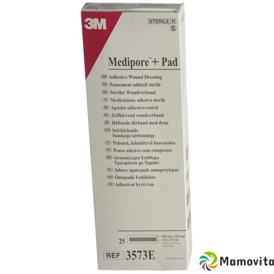 3M Medipore + Pad 10x35cm / Wundkissen 5x30cm 25 Stück buy online