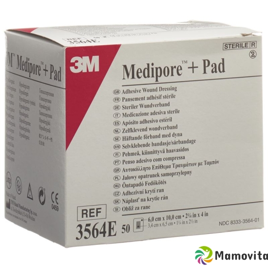 3M Medipore + Pad 6x10cm / Wundkissen 3.4x6.5cm 50 Stück buy online