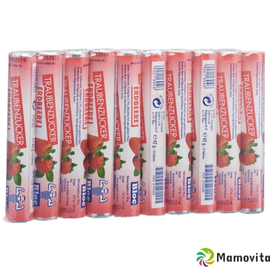 Bloc Traubenzucker Erdbeer 10 Rolle 42g buy online