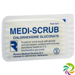 Medi Scrub 1x hand washing brush chlorhexide gluconate