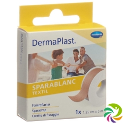 Dermaplast Sparablanc textile 1.25cmx5m skin color