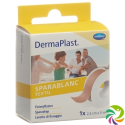 Dermaplast Sparablanc textile 2.5cmx5m skin color