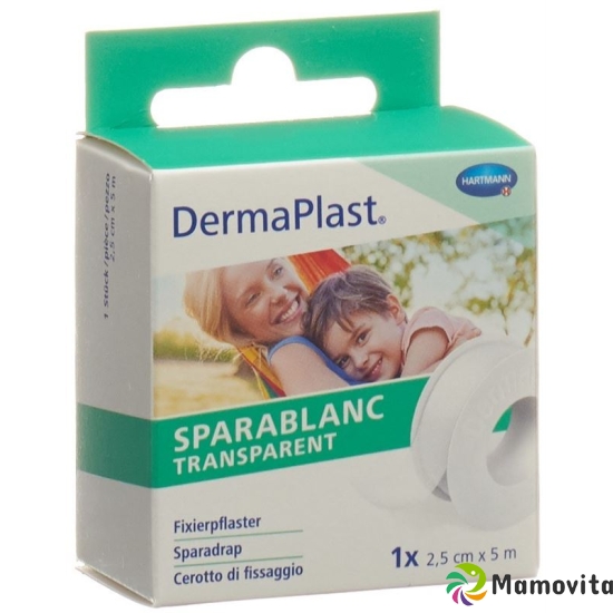 Dermaplast Sparablanc Transparent 2.5cmx5m White buy online