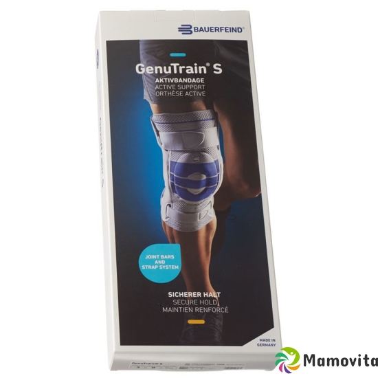 Bauerfeind GenuTrain S Aktivbandage Knie Rechts Grösse 3 Titan buy online