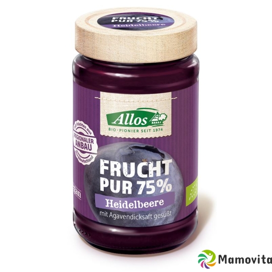 Allos Frucht Pur Konfitüre Heidelbeere Bio 250g buy online