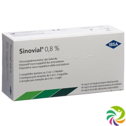 Sinovial Injektionslösung 0.8% 3 Fertigspritzen 2ml