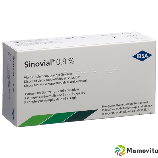 Sinovial Injektionslösung 0.8% 3 Fertigspritzen 2ml buy online