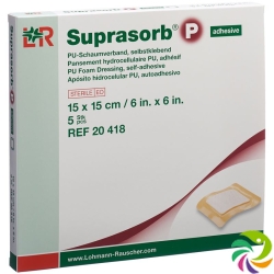 Suprasorb P Schaumverband 15x15cm selbstklebend 5 Stück