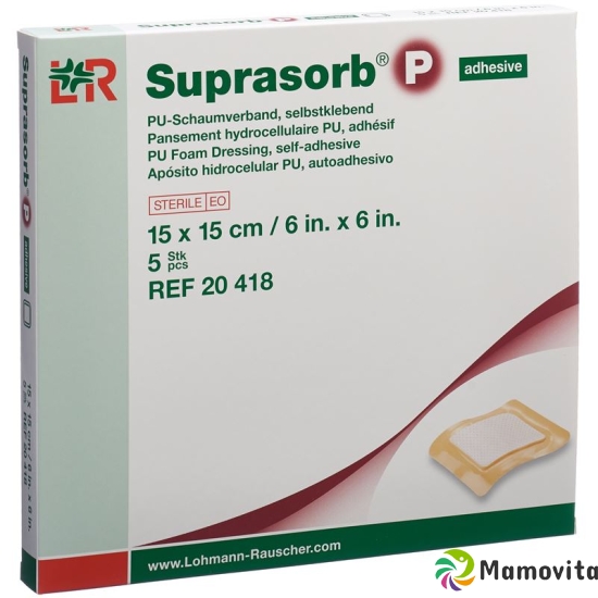 Suprasorb P Schaumverband 15x15cm selbstklebend 5 Stück buy online