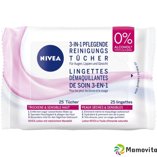 Nivea Pflegende Reinigungstücher 25 Stück buy online